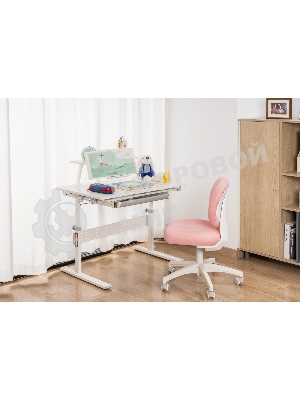 Кресло Cactus CS-CHR-3594PK розовый, ткань, 75 кг, механизм качания