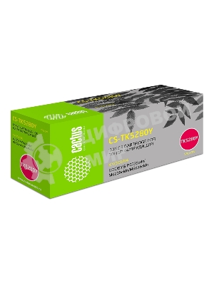 Картридж лазерный Cactus CS-TK5280Y желтый (11000 стр.) для Kyocera ECOSYS P6235cdn, M6235cidn, M6635cidn