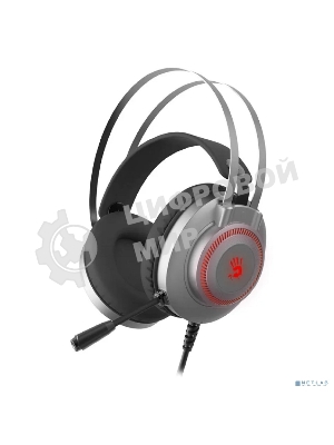 Гарнитура Bloody J200S серый, проводная, подсветка