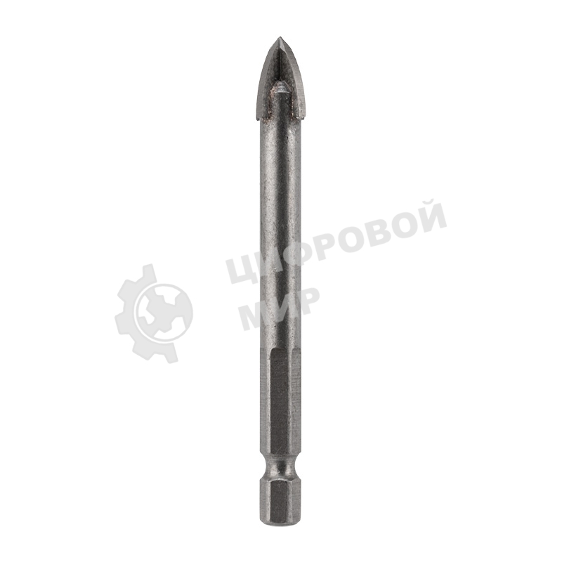 Сверло по стеклу и керамике Kranz 10 мм 4 грани шестигранный хвостовик