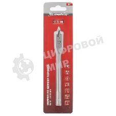 Сверло по дереву Matrix перовое, 12 мм 6-гранный хвостовик