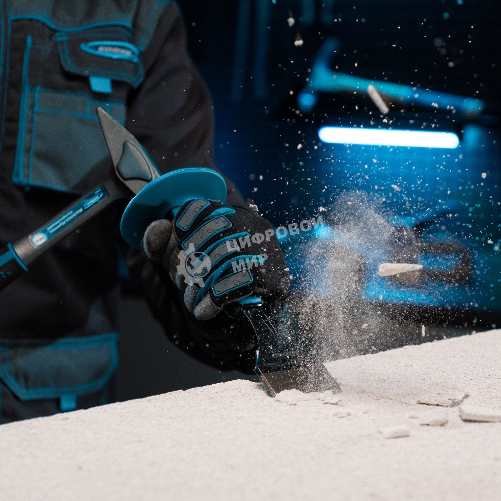 Зубило-конопатка Gross 215х60 мм-2-3/8