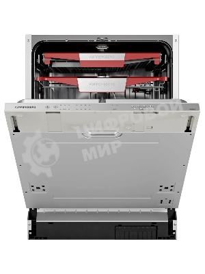 Встраиваемая посудомоечная машина Kuppersberg GIM 6092, High-Tech, 60 см, 15 комплектов, 7 программ, 3 корзины, конденсационная сушка, луч на полу, полная защита от протечек, индикатор отсутствия соли и ополаскивателя, отображение времени мытья, кнопочное управление, инверторный мотор, автоматическое открывание двери, LED подсветка, самодиагностика неисправностей, защита от детей, уровень шума 42 дб, энергоэффективность А+++