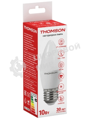 Лампа светодиодная Hiper THOMSON LED CANDLE 10W 830Lm E27 4000K TH-B2024