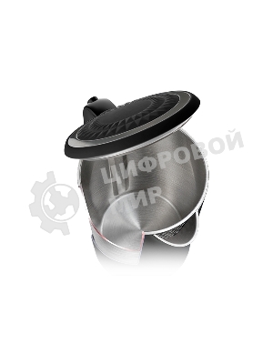 Чайник электрический Centek CT-0020 черный металл 1.7 л, 2200 Вт, бесшовная колба, двойные стенки