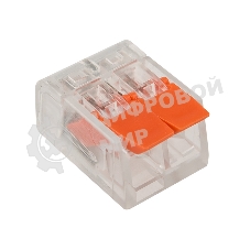 Универсальная компактная клемма Rexant 2-проводная до 4,0 мм² (50 шт./уп.)