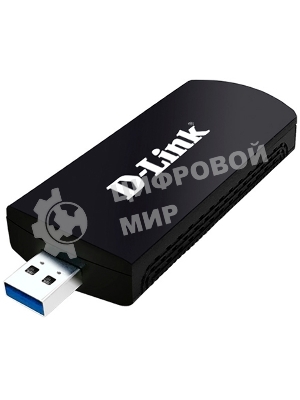 Адаптер D-Link DWA-192/RU/B1A Wireless AC1750 Dual-band USB Adapter, 802.11a/b/g/n/802.11ac, 2.4 GHz/5 GHz