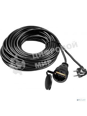 Удлинитель-шнур Stayer MC 315, 20 м, 3500 Вт, 1 гнездо, ПВС 3х1,5 мм2, черный