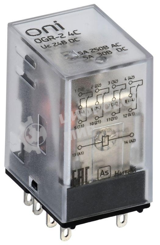 Реле общего назначения OGR-2 4C 24В DC ONI OGR-2-4C-DC24V