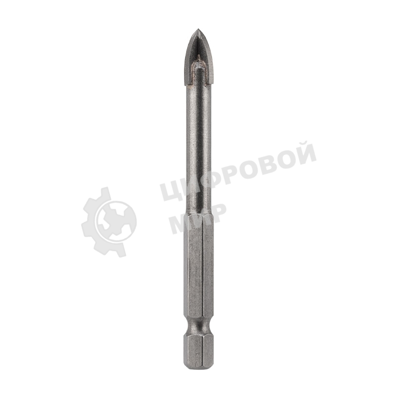 Сверло по стеклу и керамике Kranz 8 мм 4 грани шестигранный хвостовик