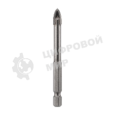 Сверло по стеклу и керамике Kranz 8 мм 4 грани шестигранный хвостовик