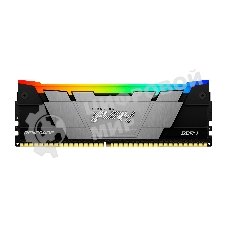 Оперативная память Kingston Fury Renegade, DDR4, 16GB (1x16GB), 3600MHz, CL16, DIMM, с радиатором, RGB, серый/черный