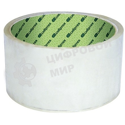 Клейкая лента Сибртех 48 мм х 25 м, прозрачный