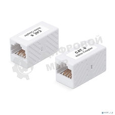 Проходной адаптер (coupler) Cabeus, RJ45(8p8c), кат. 6, неэкр., белый