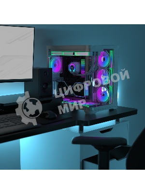 Компьютерный корпус без блока питания Case Raijintek ATREUS BT4, Midi-Tower, TG, 4x120мм ARGB, 2xUSB-A 3.0 + 1xUSB Type-C, E-ATX, ATX, mATX, mITX черный