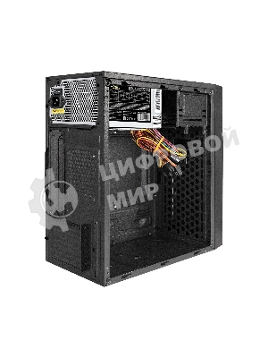 Компьютерный корпус Minitower ExeGate BAA-105-01-UNS400 (mATX, БП UNS400 с вент. 12см, 2*USB, аудио, черный)