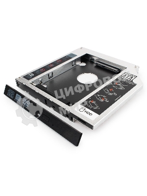Контейнер для HDD Gembird MF-95-02 Низкопрофильный адаптер для 2.5-дюймового накопителя в отсек 5.25 дюйма, 12 мм