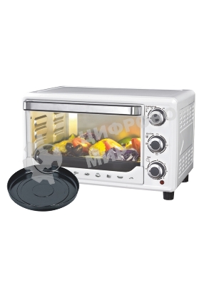 Мини-печь Sakura SA-7000WP 27л, духовка 1500Вт, механ.управление, белый