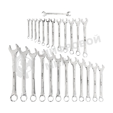 Набор ключей комбинированных Rexant 6х32 мм, 26 шт., CrV, полированный хром