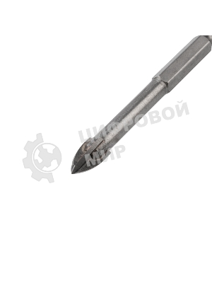 Сверло по стеклу и керамике Kranz 8 мм 4 грани шестигранный хвостовик