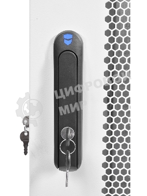 Шкаф коммутационный ЦМО ШТК-М-42.8.8-4ААА 42U 800x820 мм пер. дв. перфор. задн. дв. стал. лист 2 бок. пан. 500 кг белый