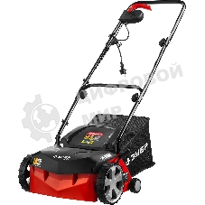 Аэратор-скарификатор электрический Зубр ЗСЭ-32-1000 1000Вт 4000 об/минт-сборник 40л