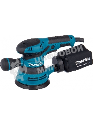 Эксцентриковая шлифовальная машина Makita BO5040 ЭШМ,300Вт,ф125мм,12000об\м,ампл-2.8мм,1.4кг,кор,п\сборник,доп.рукоятка