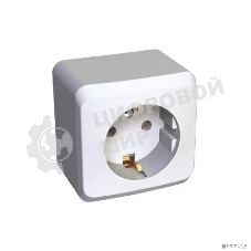 Розетка 1-м ОП Этюд 16А с заземл. белый SchE PA16-003B