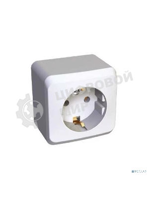 Розетка 1-м ОП Этюд 16А с заземл. белый SchE PA16-003B