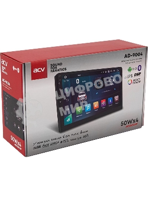 Автомагнитола ACV AD-9004, 2 DIN, 9