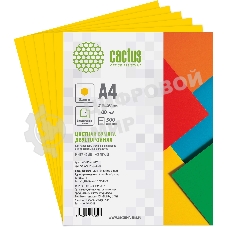 Бумага Cactus CS-CPY-A480500 A4/80г/м2/500л./желтый интенсив