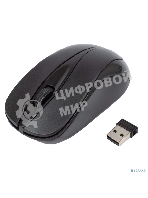 Мышь беспроводная HIPER HOMW-061 черный, 1000 dpi, радиоканал, USB, кнопки - 3