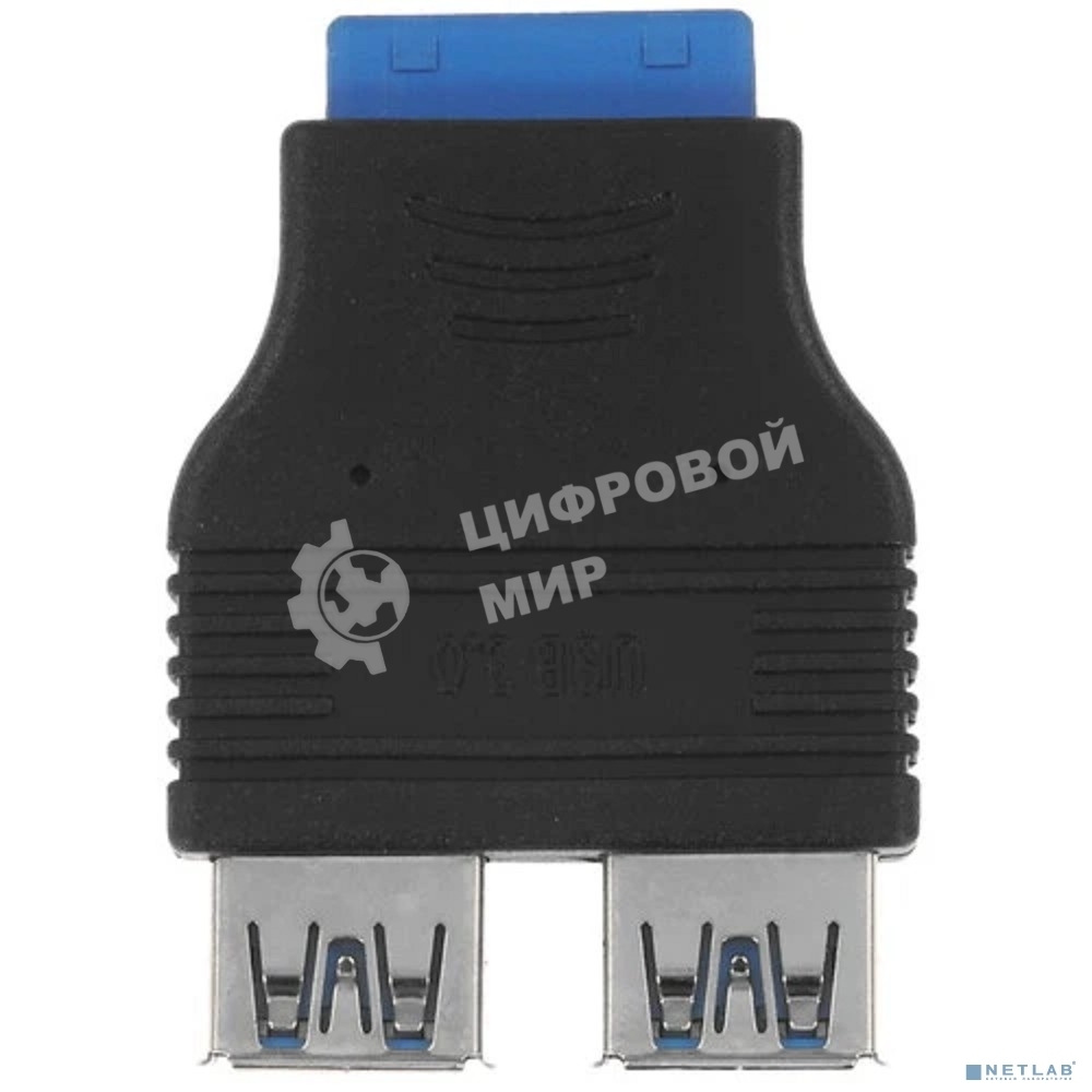 Переходник с материнской платы Espada Ei20U32, 20pin female на 2 порта USB 3.0 female (Ei20U32) (45366)