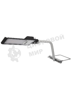 Кронштейн для консольного светильника Rexant приставного монтажа 1 хомутом серый (сталь 2мм, 625x460x280 Ø51)