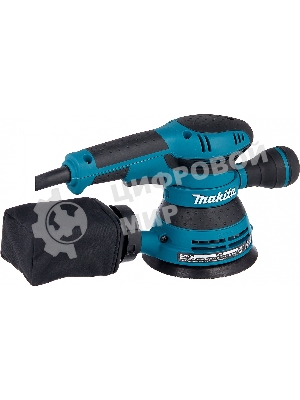 Эксцентриковая шлифовальная машина Makita BO5040 ЭШМ,300Вт,ф125мм,12000об\м,ампл-2.8мм,1.4кг,кор,п\сборник,доп.рукоятка