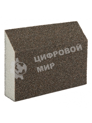 Губка для шлифования Matrix, 120 х 90 х 25 мм, трапеция, мягкая, P 80