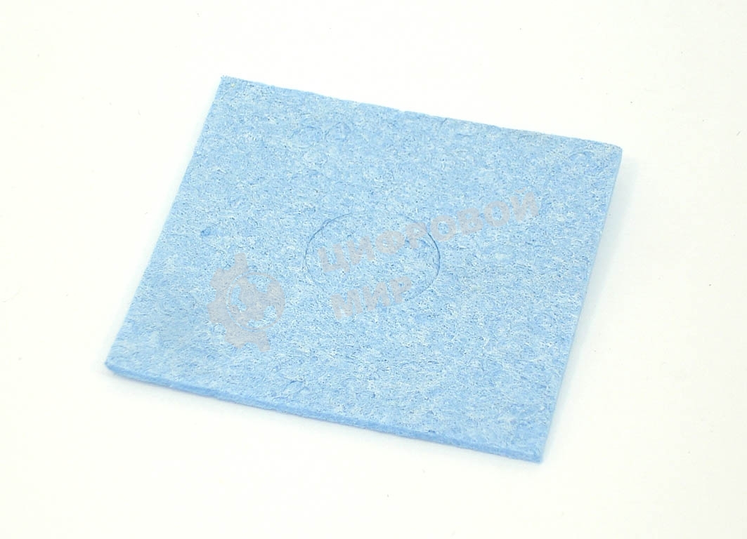 Губка для очистки паяльных жал 60х60 синяя