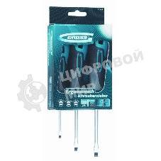 Набор отверток Gross 12165 3 шт, SL S2, трехкомпонентная рукоятка SL3, SL4, SL5.5