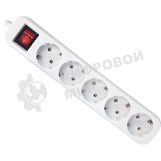 Удлинитель Defender S530 белый 3.0 м, 5 розеток 