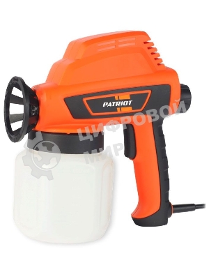 Краскопульт электрический PATRIOT SG110гибкая насадка, 110 Вт., 60 DIN/сек, 300 мл/мин. Резервуар: 800 мл