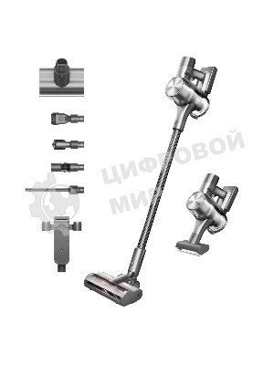 Пылесос вертикальный Dreame T30 Cordless Vacuum Cleaner (VTT1) серый, питание от аккумулятора, 190 Вт, уборка сухая, пылесборник 0.6 л