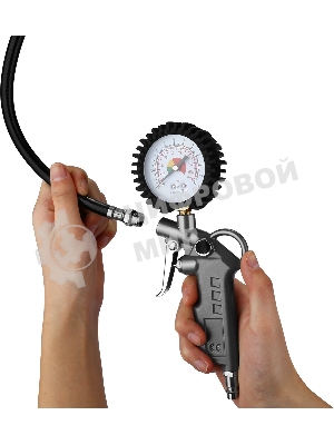 Пистолет для накачки шин Deko DKTG01 100л/мин серый/серебристый
