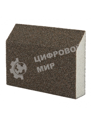 Губка для шлифования Matrix, 120 х 90 х 25 мм, трапеция, мягкая, P 80