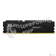 Оперативная память Kingston Fury Beast, DDR5, 16Gb (1x16Gb), 6000MHz, CL36, DIMM, с радиатором, черный