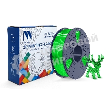 Филамент NVPrint PLA+ Trasparent Green для 3D печати диаметр 1.75мм длина 330 метров масса 1 кг