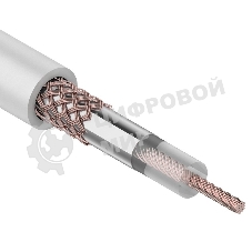 Кабель коаксиальный Rexant RG-58 A/U, 50 Ом, Cu/Al/Cu 64%, бухта 100 м, белый