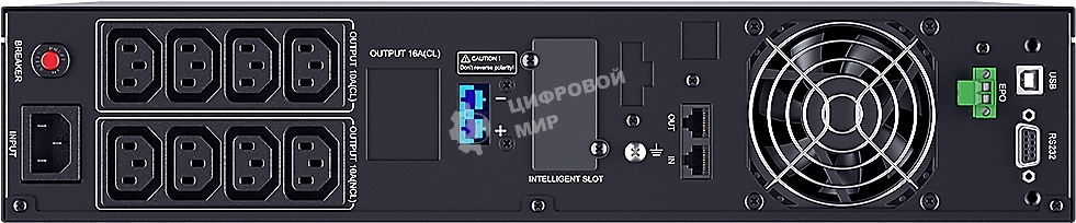 Источник бесперебойного питания UPS Сайбер Электро ЭКСПЕРТ-2000Р Онлайн, Стойка/Напольный