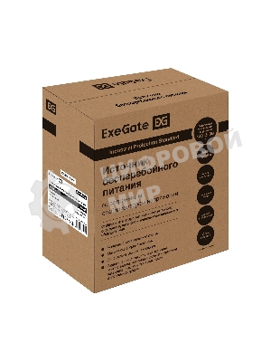 Комплект источника бесперебойного питания Exegate EX295995RUS + батарея 55Aч EX285667RUS 1шт (инвертор, синус, для котла, настенный) ExeGate FineSine SX-500.LCD.AVR.2SH <500VA/300W, чистая синусоида, цветной LCD-дисплей, AVR, 2*Schuko, линейно-интерактивный, крепление настенное/универсальное, черный> + батарея ExeGate DTM 1255 (12В, 55Ач) 1шт