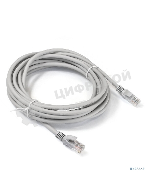 Патч-корд LSZH ExeGate EX290421RUS UTP-RJ45-RJ45-5e-7M-LSZH-GY, UTP, cat.5e, 7м, серый