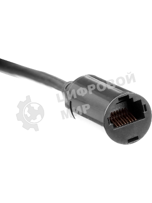 Патч-корд LANMASTER LAN-PCEXT/U5E-5.0-BK UTP RJ-45 мод.-вилка RJ-45 cat.5e 5м серый LSZH (уп.:1шт)